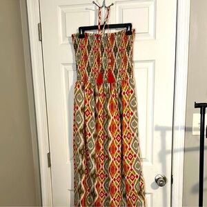 Colorful Geometric Maxi Dress